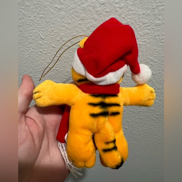 2 Vintage Enesco & Kurt Adler Garfield Christmas Holiday Ornament 1981 1978 - Picture 6 of 7